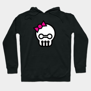 Skull with Bow Hoodie